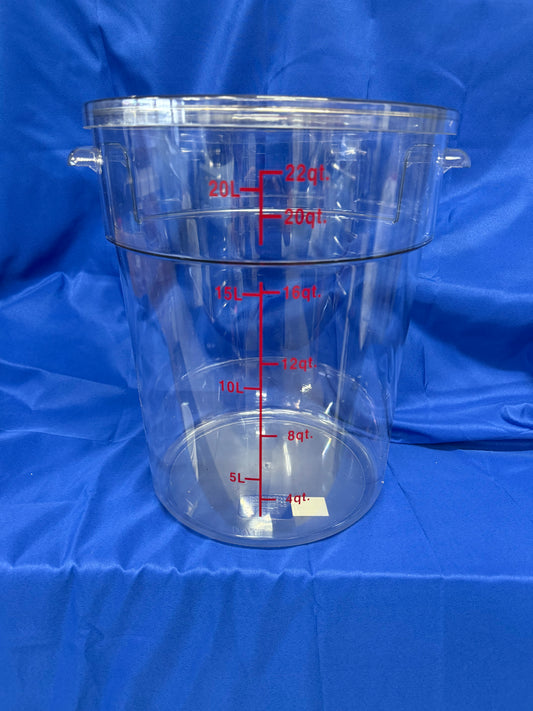 BUBBA'S Clear Wash Bucket W/Lid