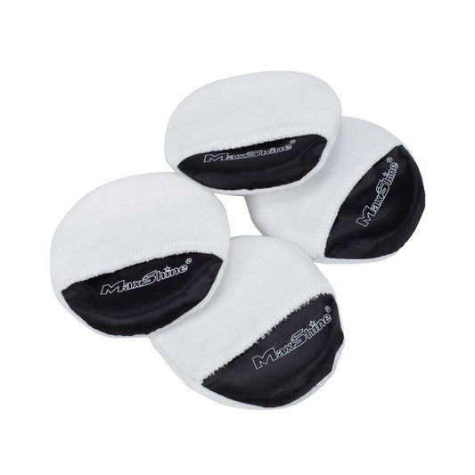 Finger Hold Microfiber Wax Applicator Pad - 4 Pack
