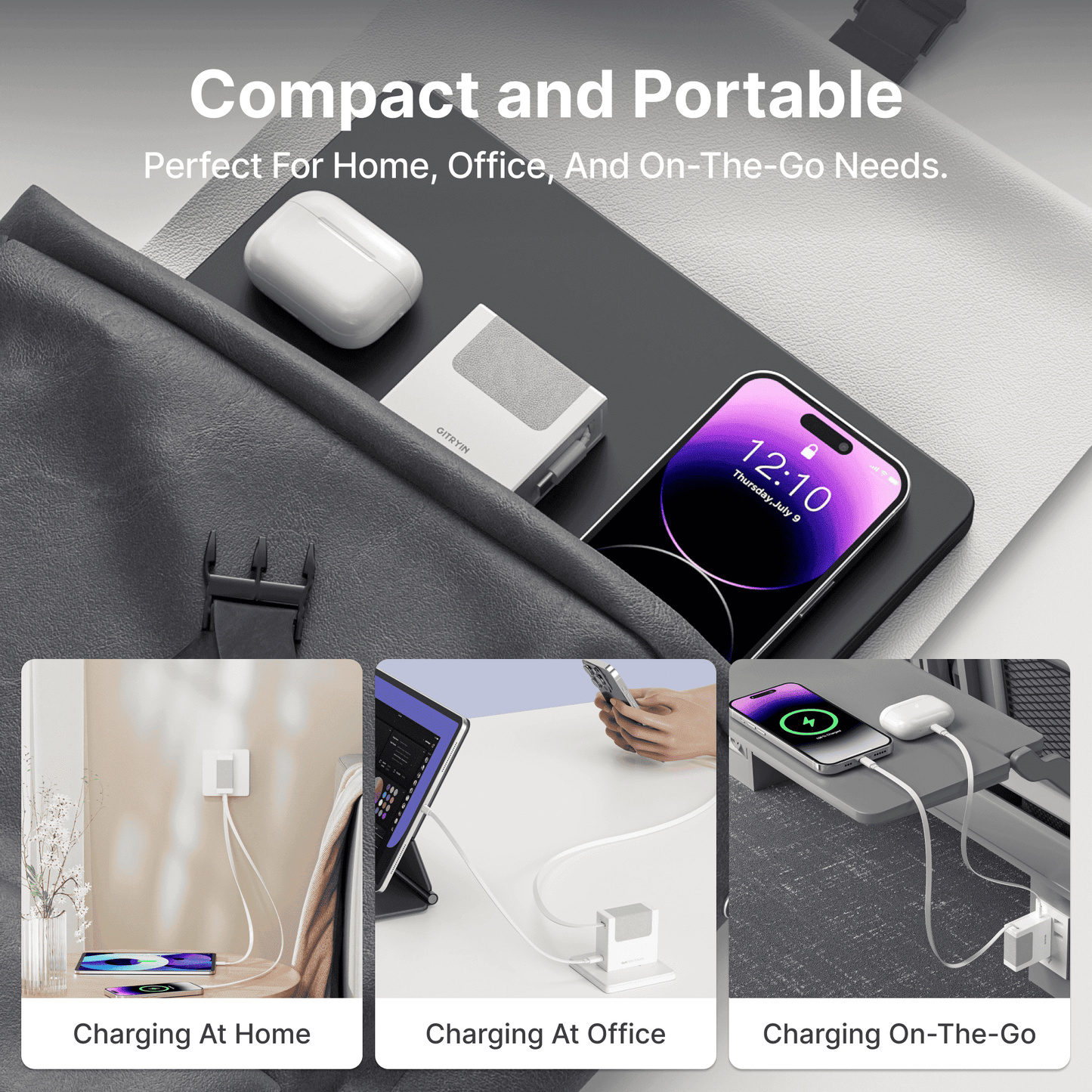 Gitryin Retractable 40W Charger for 3C Devices