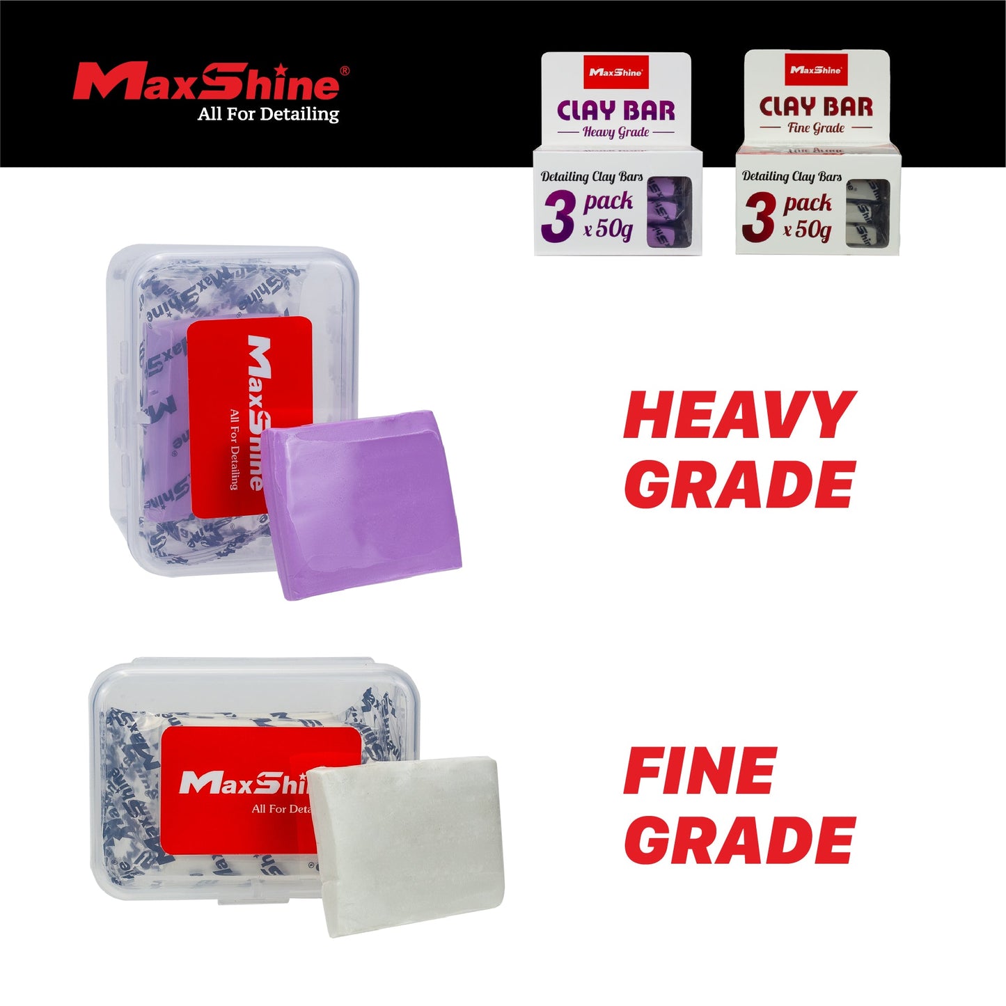 Detailing Clay Bar – 3 Pack