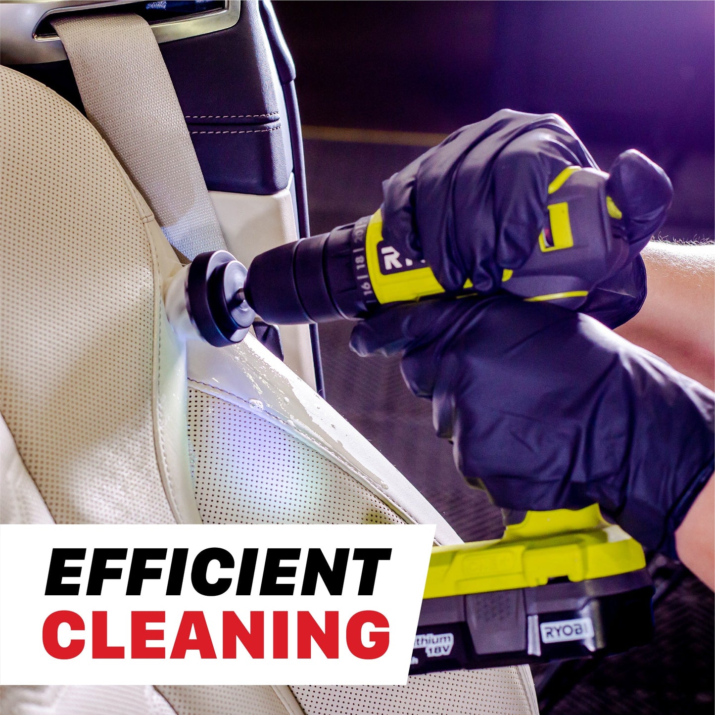 Soft Leather & Fabric Drill Brush Set