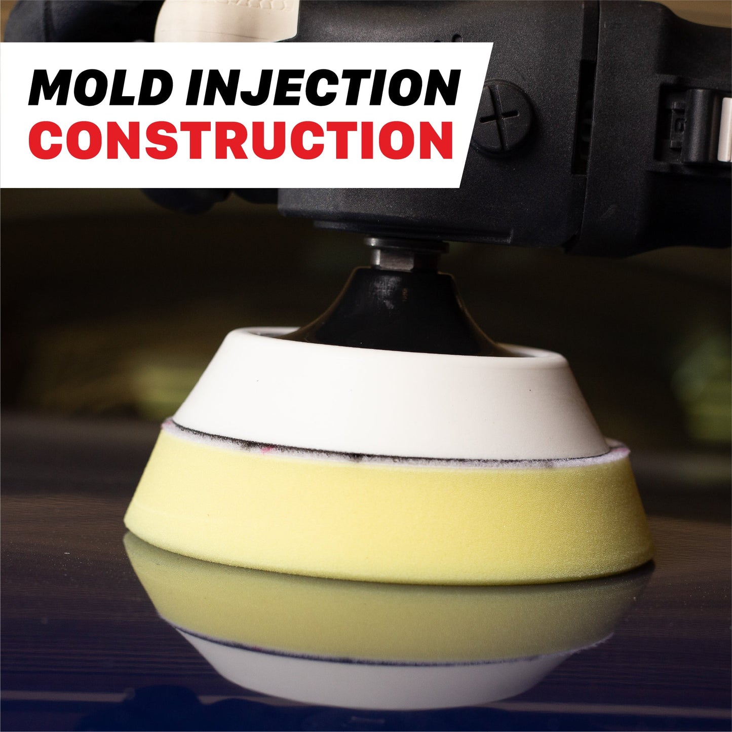 Firm Foam Rotary Polisher Backing Plates - 2in, 3in, 5in, 6in