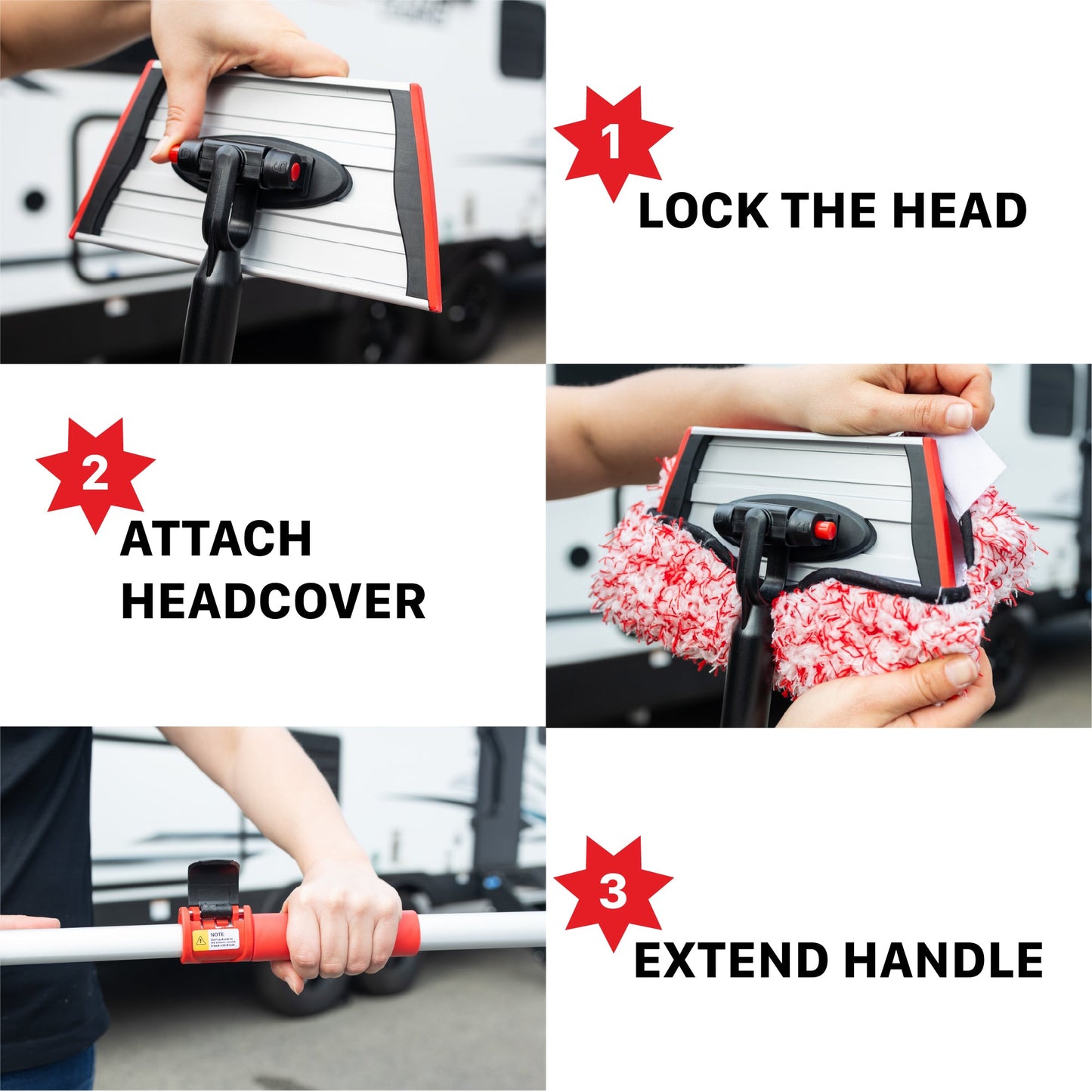 Car Wash Tool | IncrediStick – Extendable Microfiber Wash Mitt