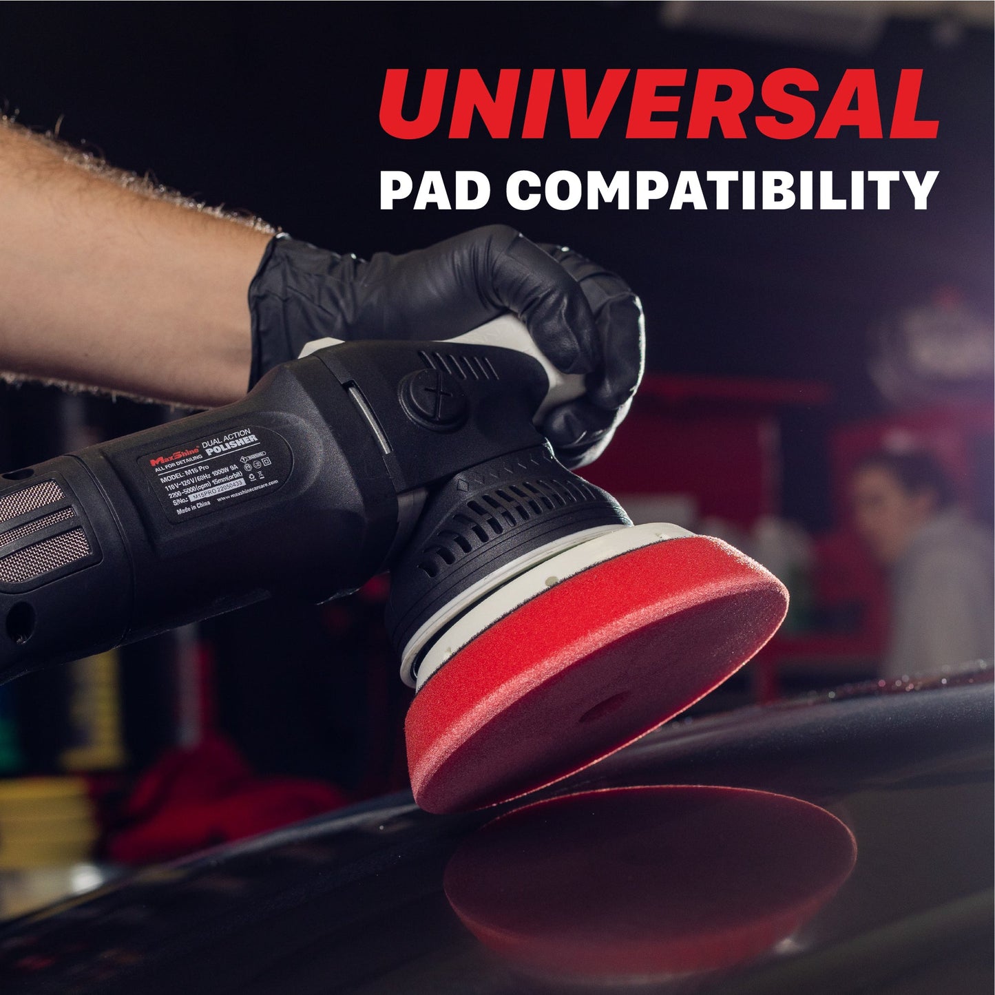 Dual Action Orbital Polisher | M15 Pro - 5in Plate, 15mm Throw, 1000W