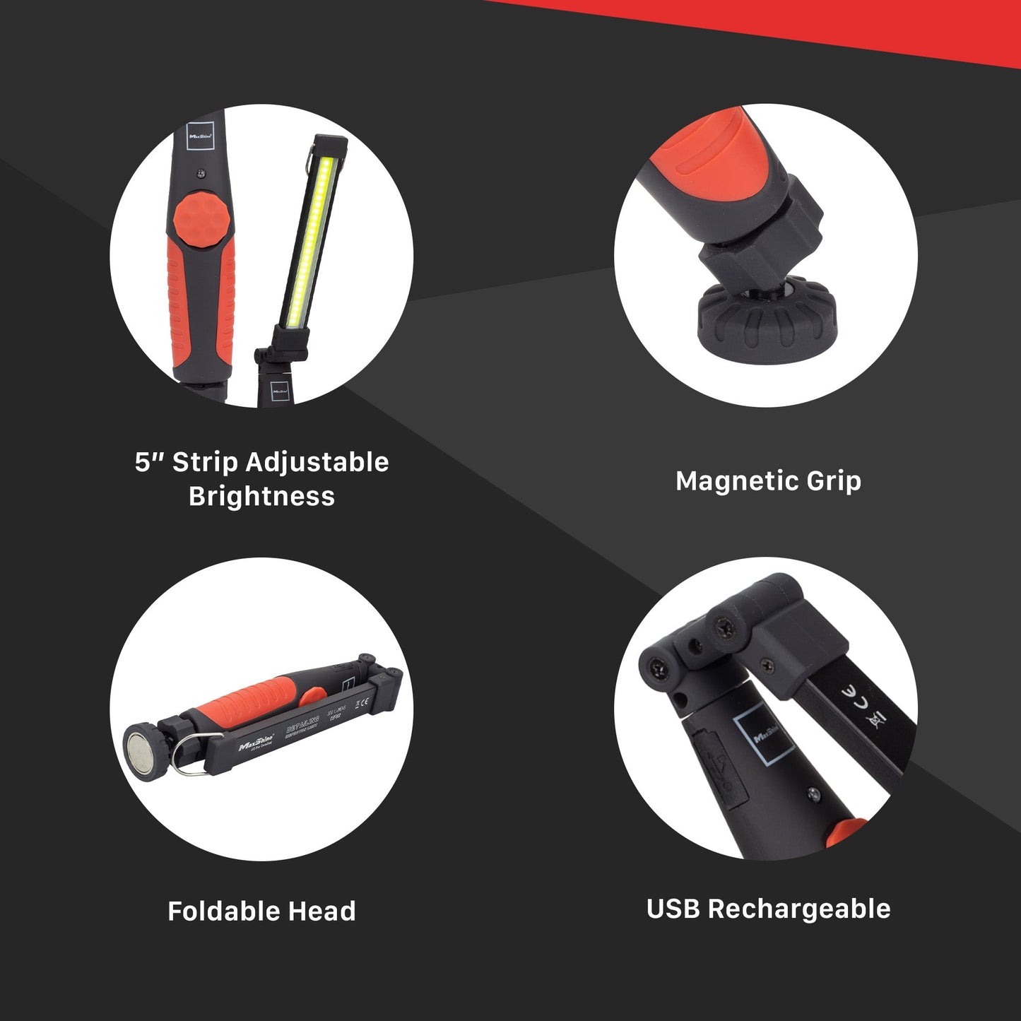 Foldable Paint Inspection Swirl Light