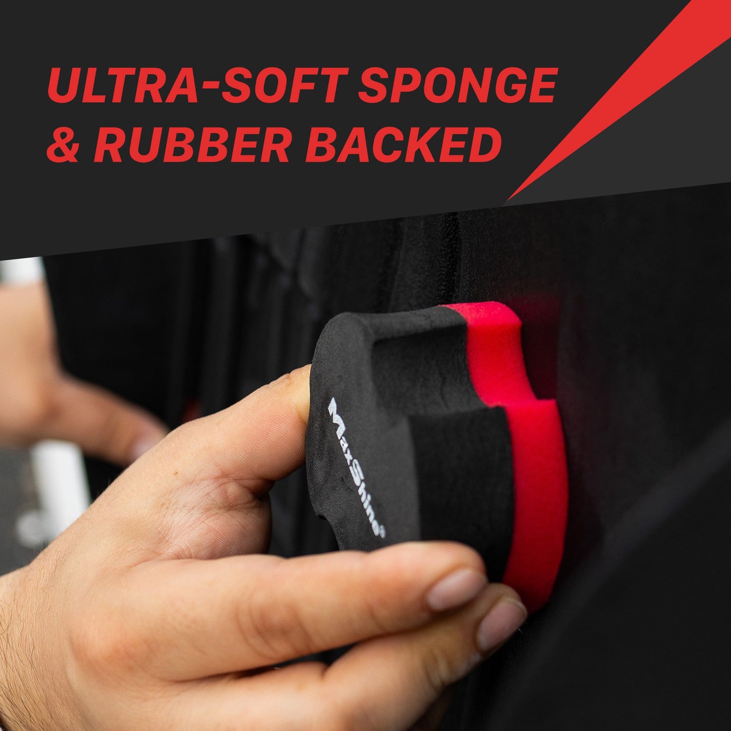 Rubber Backed Car Wax Foam Applicator Pad - 4 Pack