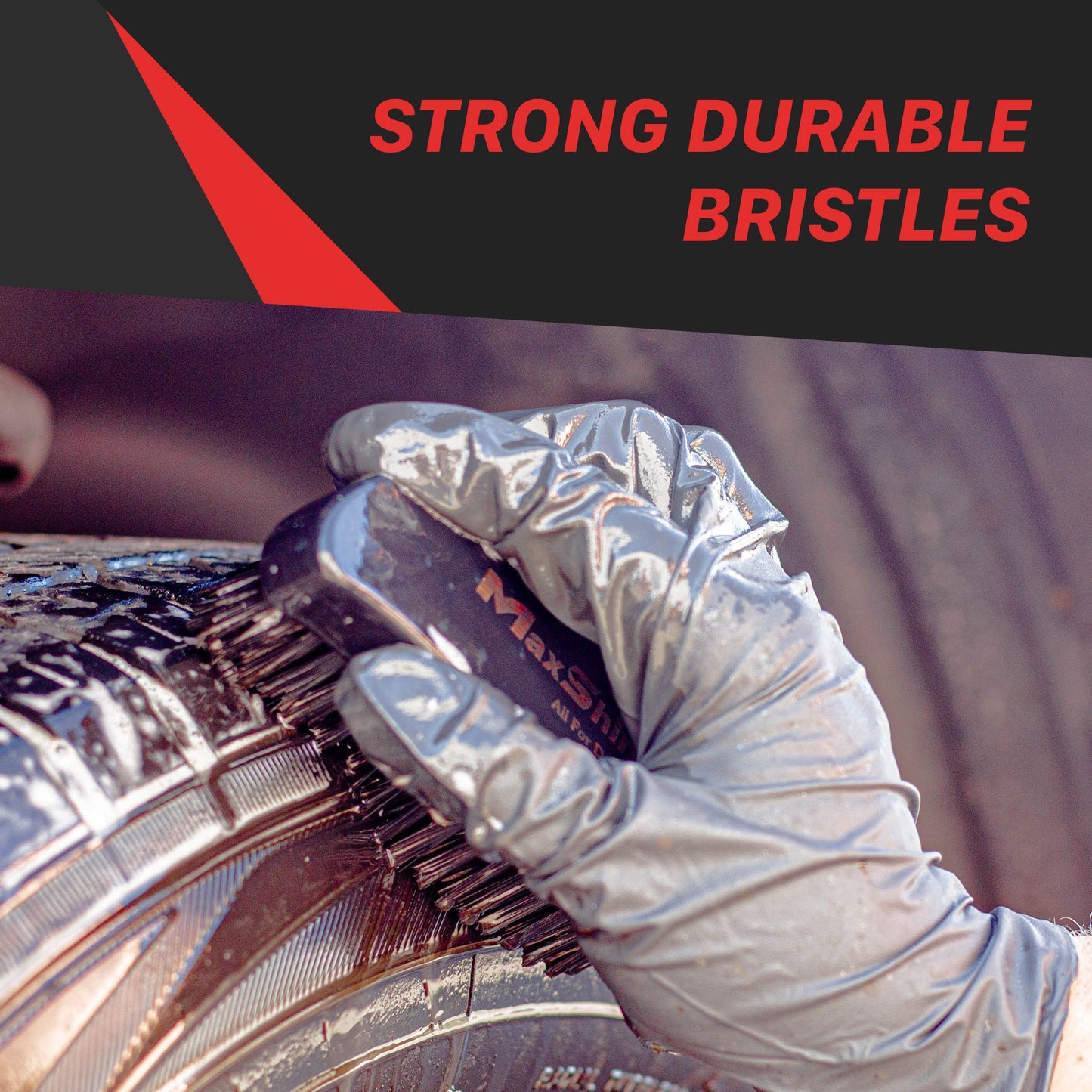 Ergonomic Tire Cleaning Brush