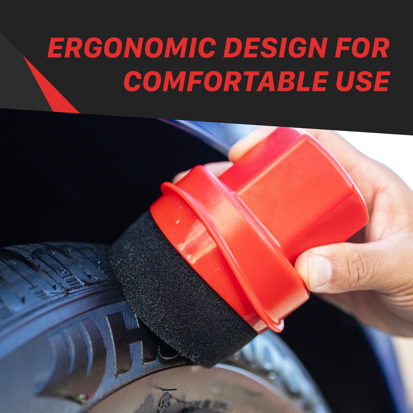 Tire Shine Applicator | Dressing Applicator with Cover