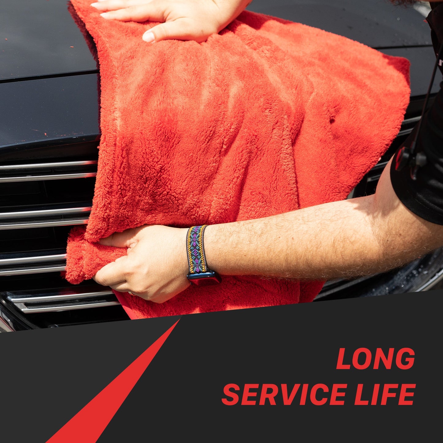 1000GSM "Big Red" Drying Microfiber Towel
