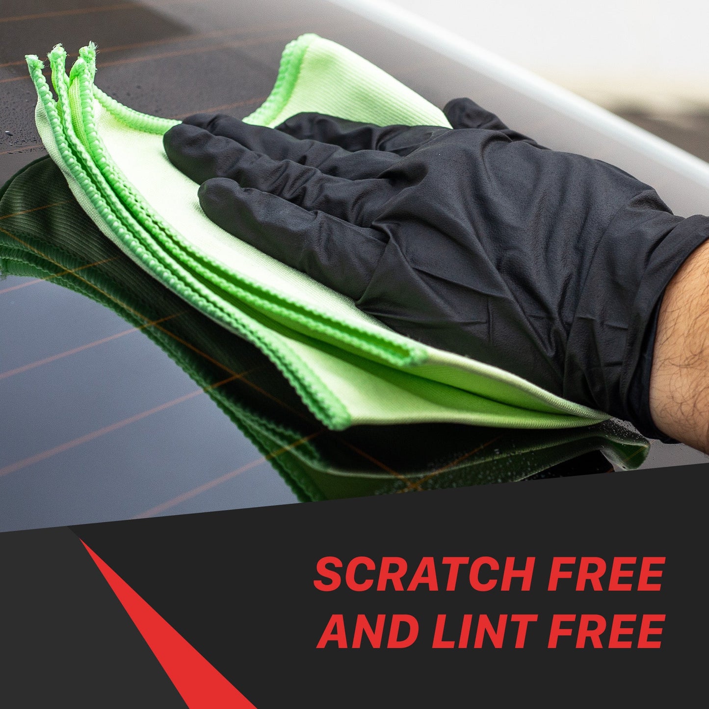 Car Glass Cleaning Cloth | 300GSM Glass Microfiber Towel - 5 Pack