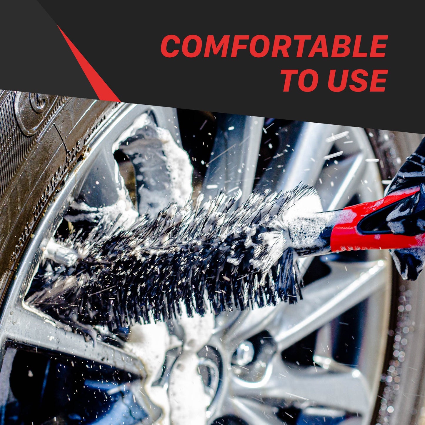 360° Wheel and Car Engine Brush