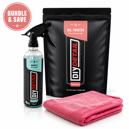 DIY Detail Envie Glass Sealant/Nick's Favorite Glass Towel (Mister Twister) Bundle