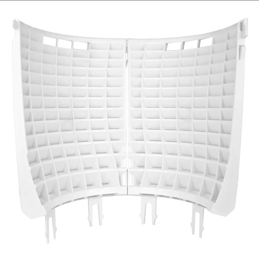 DETAIL GUARDZ Dirt Lock Scrub Wall 180 – Vertical Cleaning Tool for Brushes, Mitts- WHITE