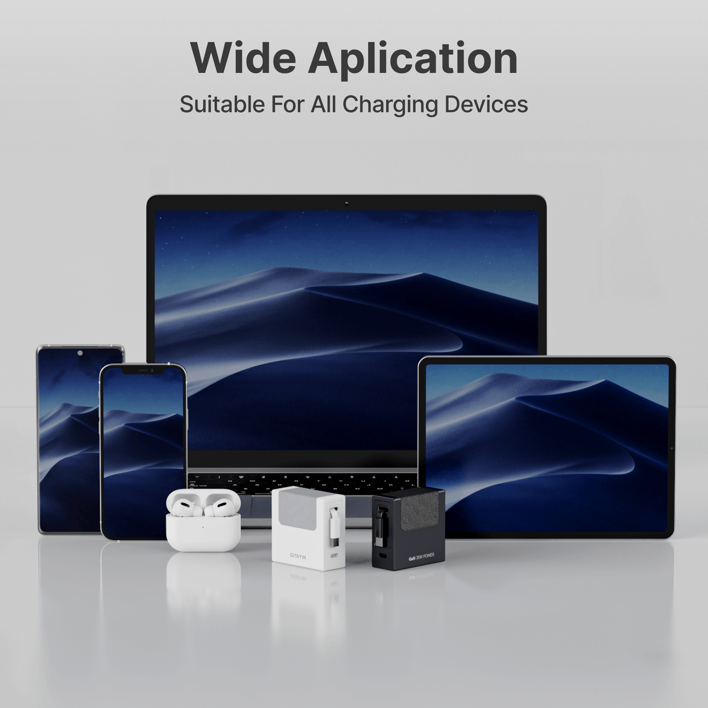 Gitryin Retractable 40W Charger for 3C Devices