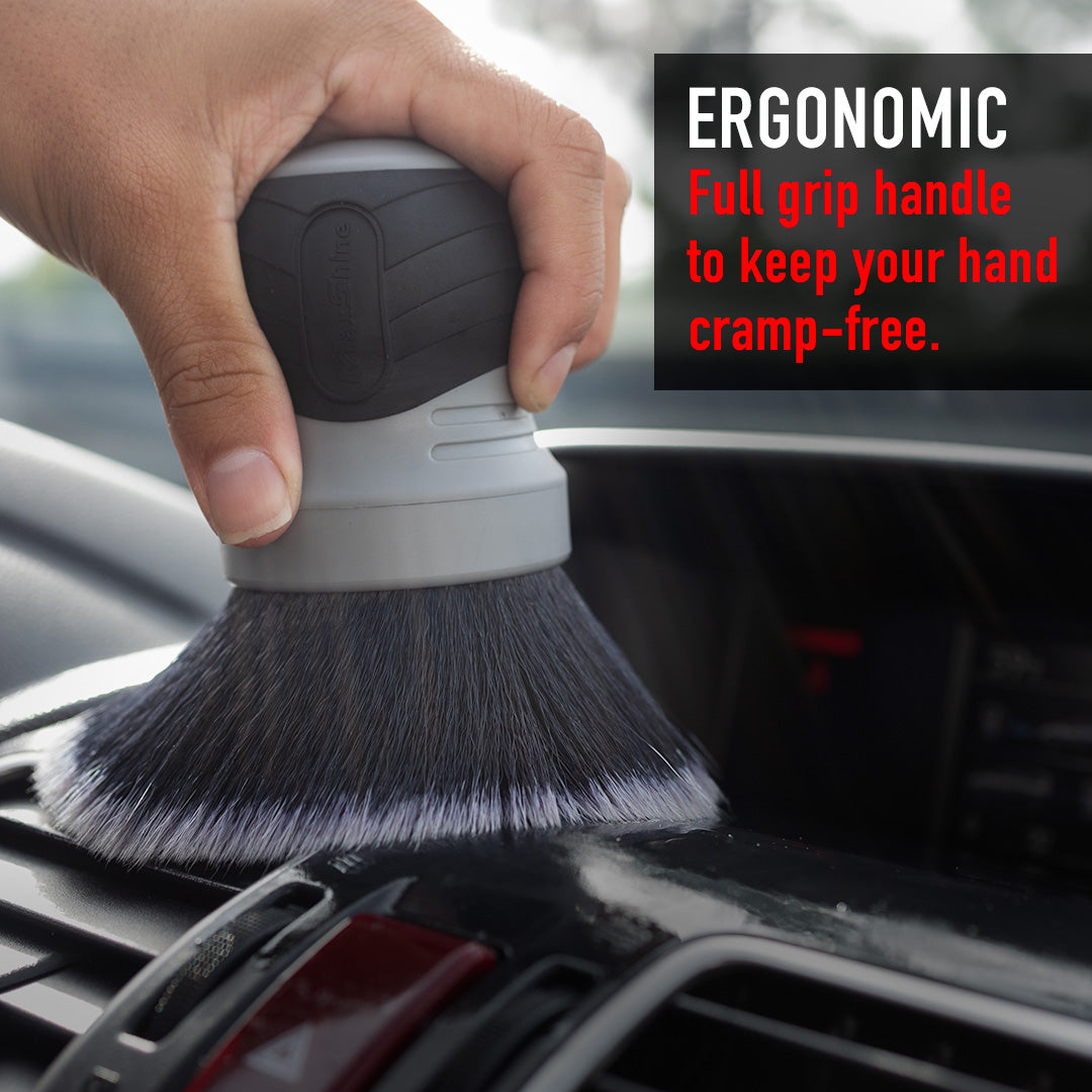 Curved Grip Extra Large Brush - Ultra Soft & Mixed Bristle