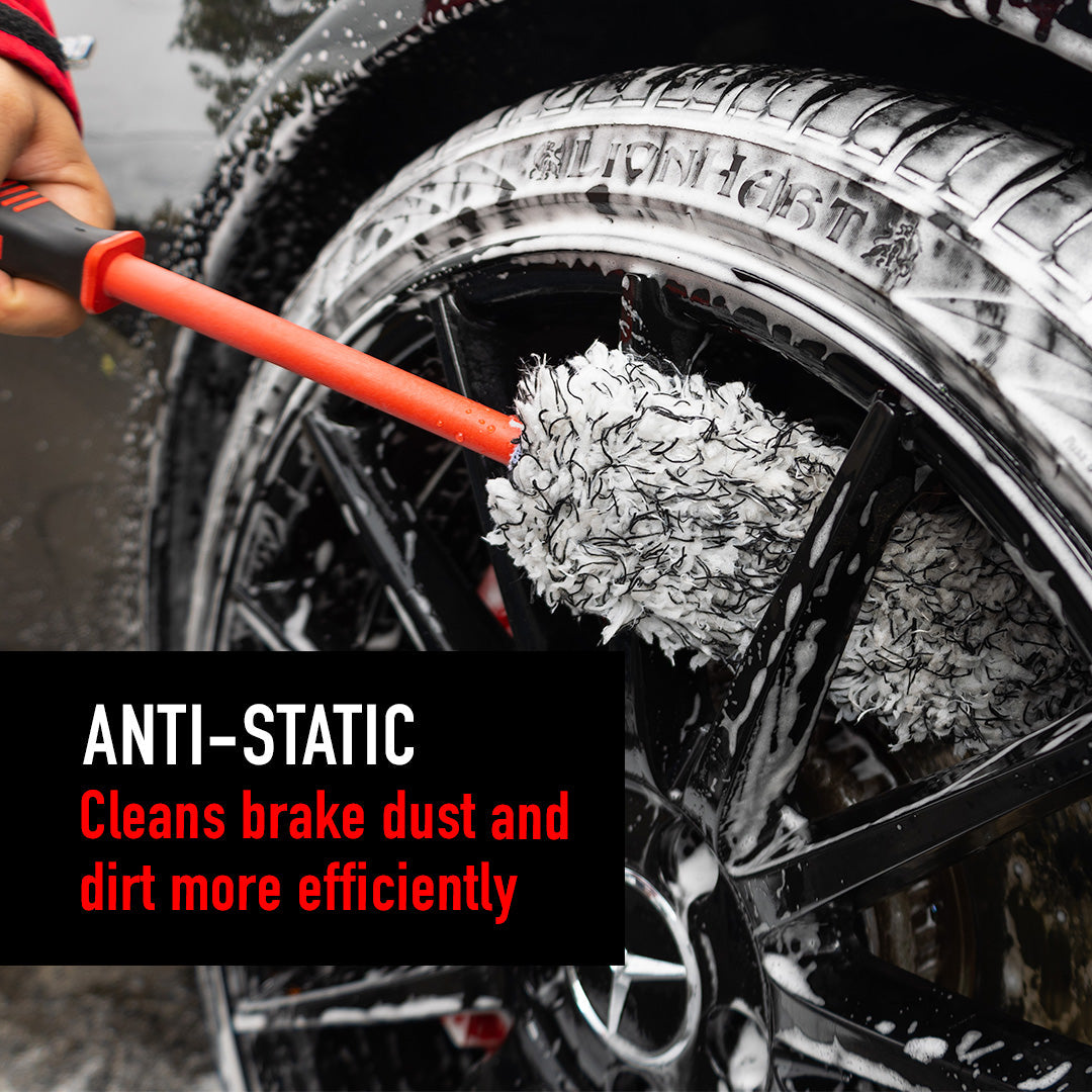 Microfiber Soft Wheel Brush with Replaceable Cover