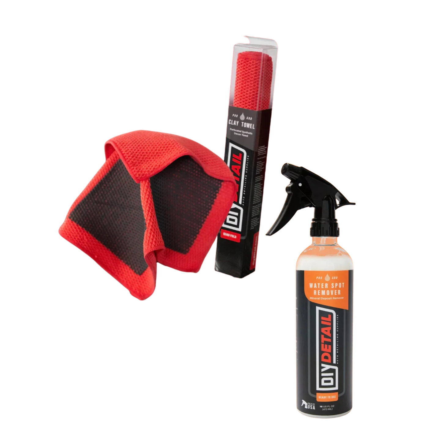 DIY Detail Water Spot Remove and Clay Towel Bundle