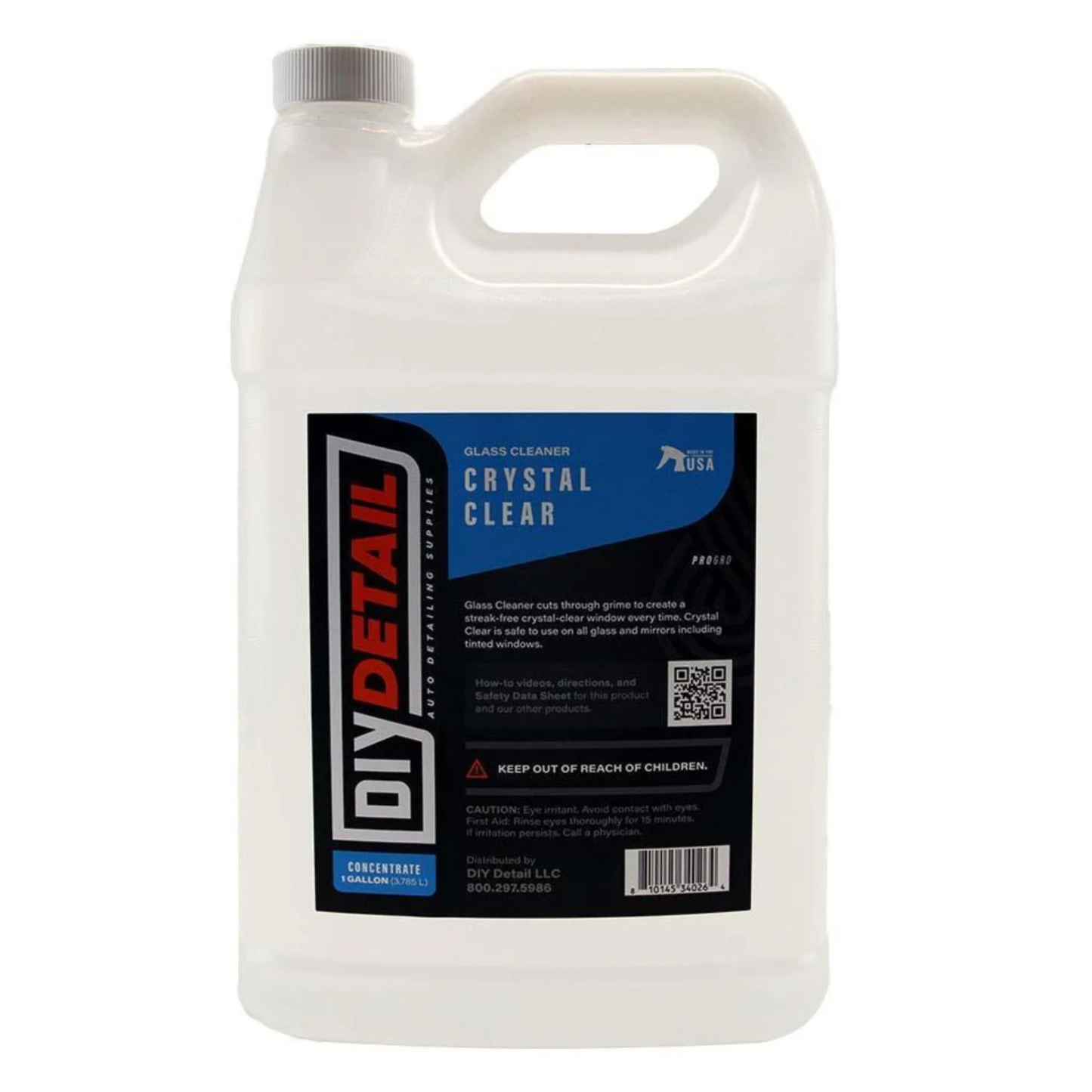 DIY Detail Crystal Clear Glass Cleaner 1 Gallon