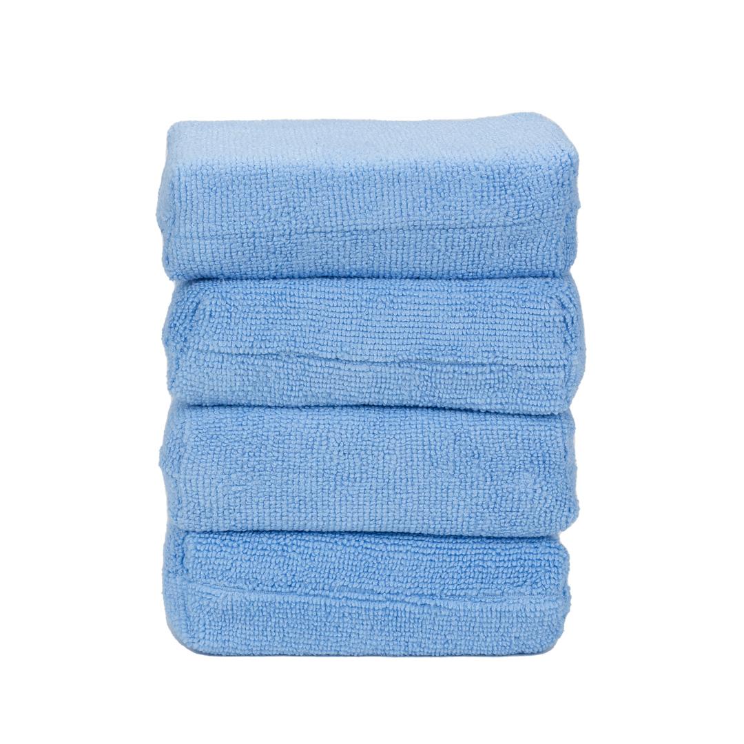 Ultra-Soft Microfiber Wax Applicator Block - 4 Pack