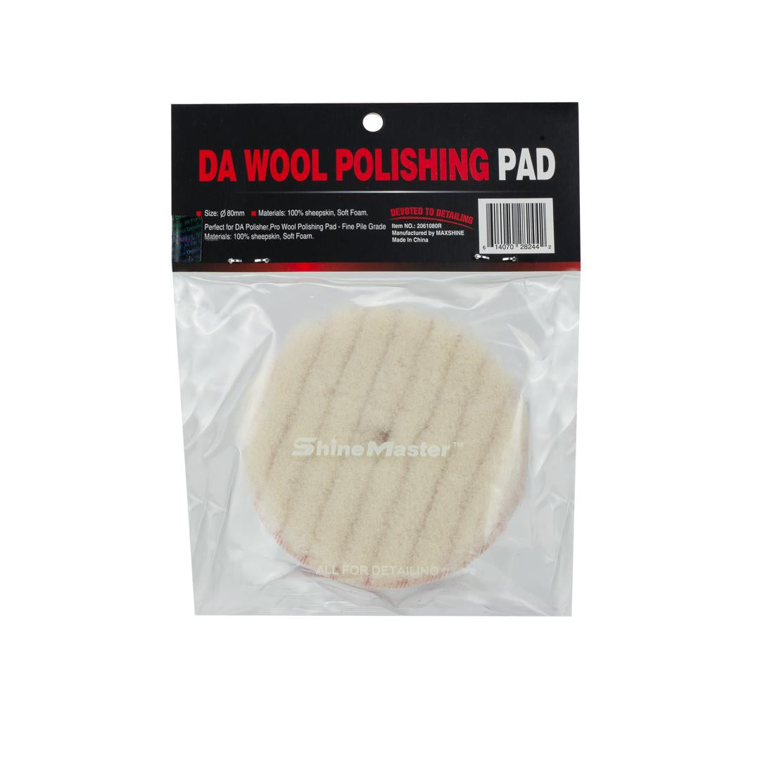 Wool Cutting Pads Rubber Backed - 3in, 5in, 6in