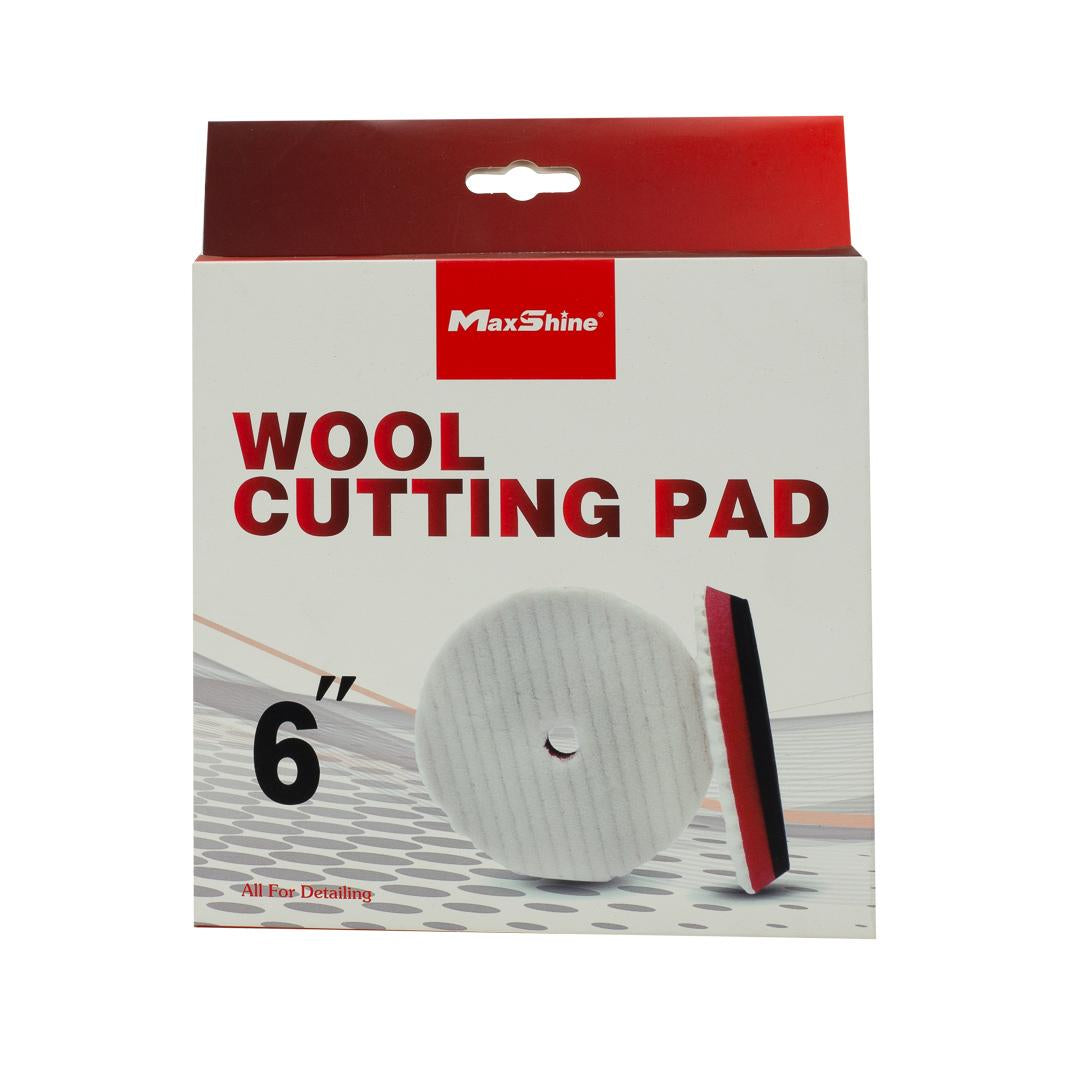 Wool Cutting Pads Rubber Backed - 3in, 5in, 6in