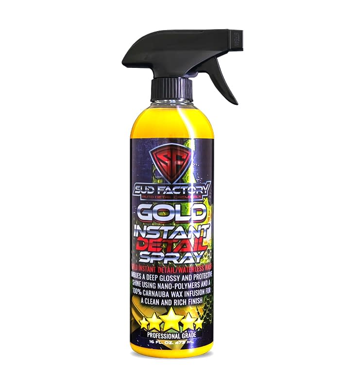 Gold Hybrid High-Gloss Sealant Polysiloxane Infused Wax Quick Detailer