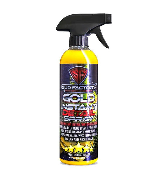 Gold Hybrid High-Gloss Sealant Polysiloxane Infused Wax Quick Detailer